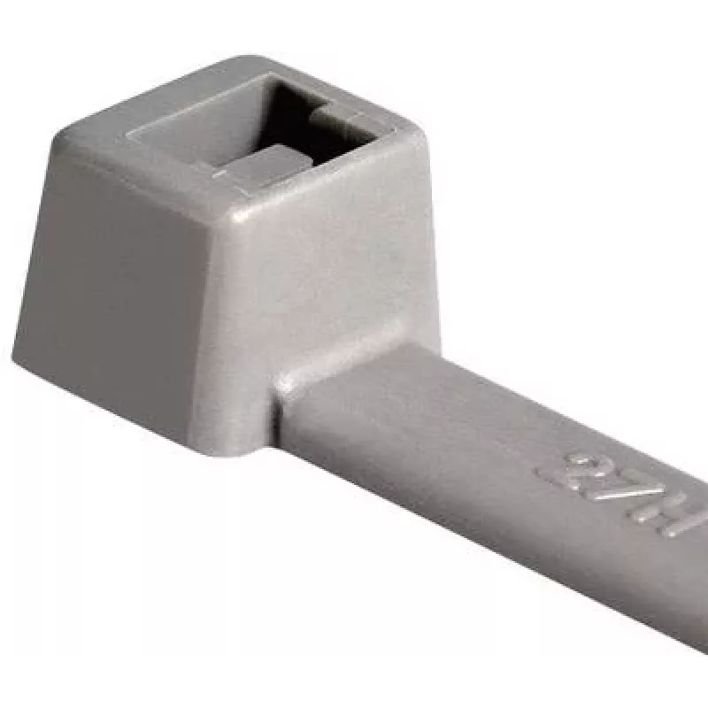 HellermannTyton 116-01818 grijze polyamide kabelbinder, 100 mm x 2,5 mm, 22 mm bundel, 100-pack