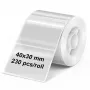 Olympia transparante etikettenrol 40 mm x 30 mm, 230 etiketten (6322)