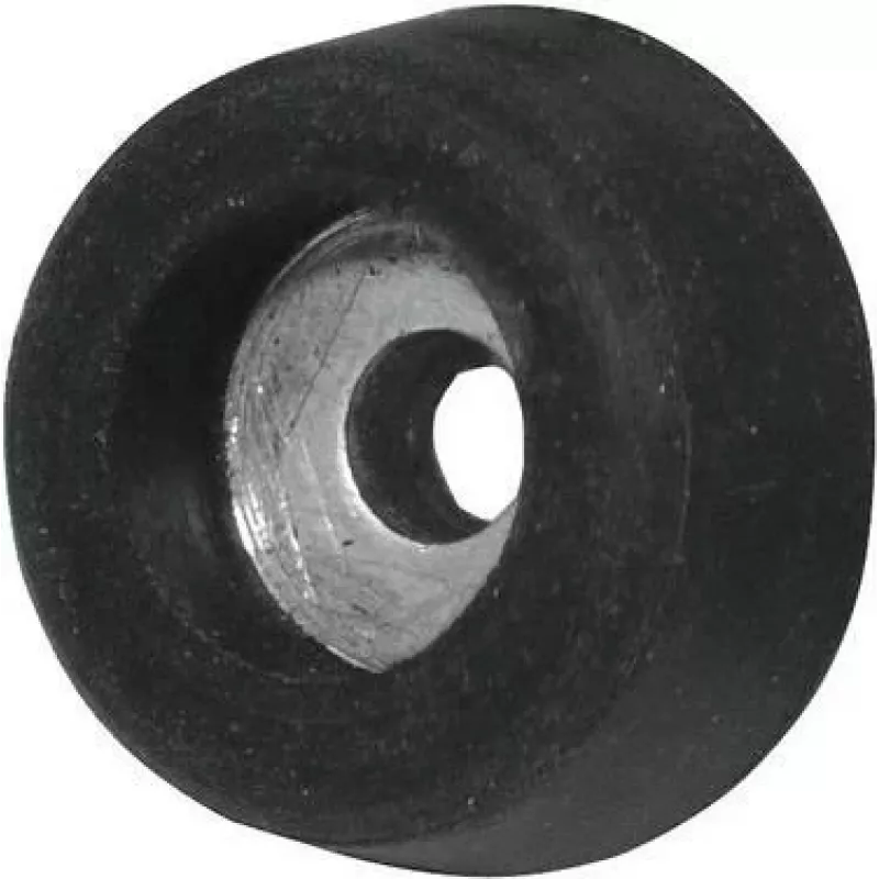 ACCESSORY rubbervoet klein met stalen ring (3000130A) - rubbervoet klein met stalen ring, zwart