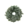EUROPALMS sneeuwbedekte PE-dennenkrans, 45cm 83501720
