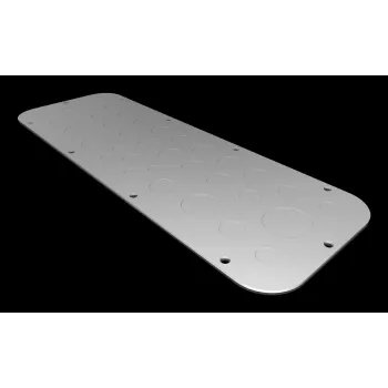 Rittal AX flensplaat maat 3, staalplaat, verzinkt, 125 x 50 mm 2573100
