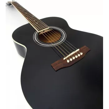 DIMAVERY AW-303 western gitaar zwart (26242004)