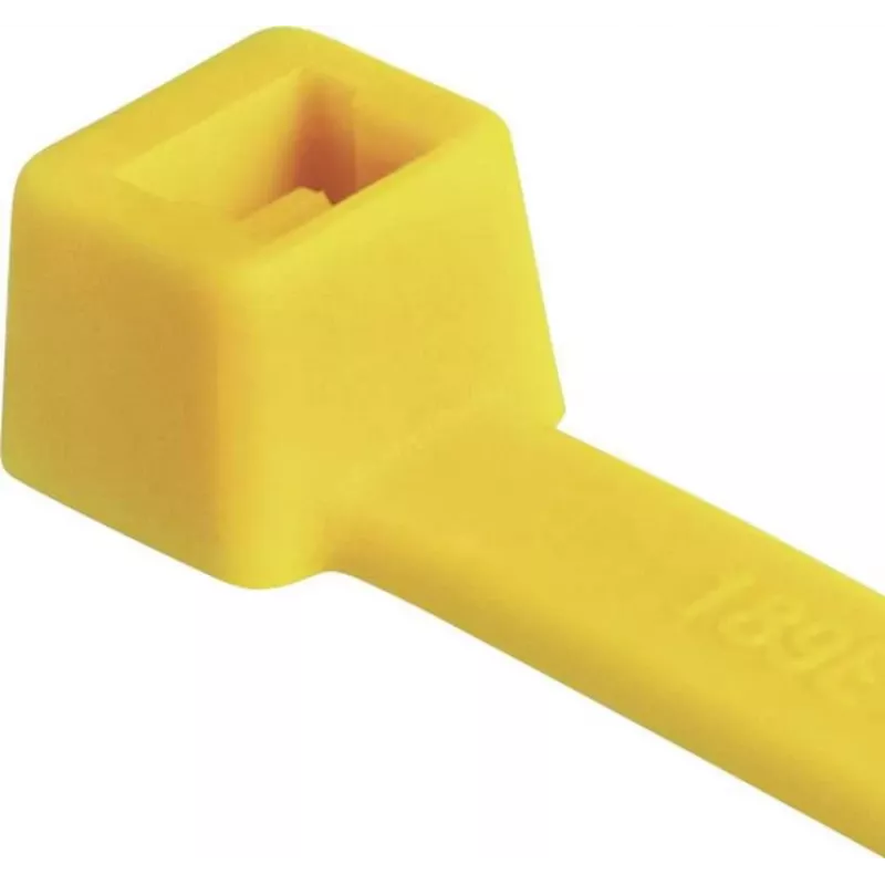 HellermannTyton T80R-N66-YE-C1 standaard kabelbinder, 210 x 4,6 mm, geel, 100 stuks 116-08014
