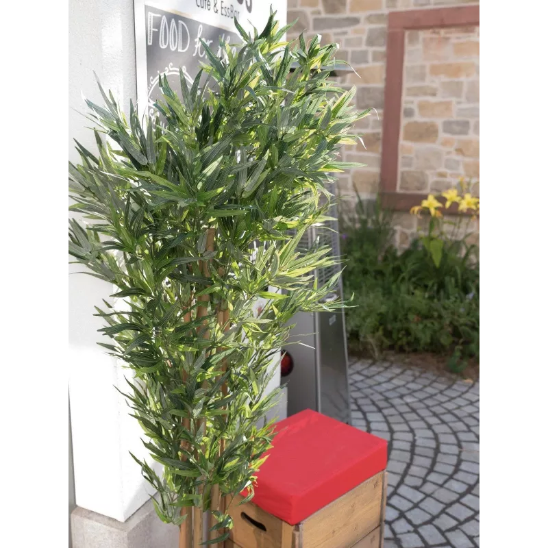EUROPALMS bamboe meerstammige kunstplant, 180 cm 82509236