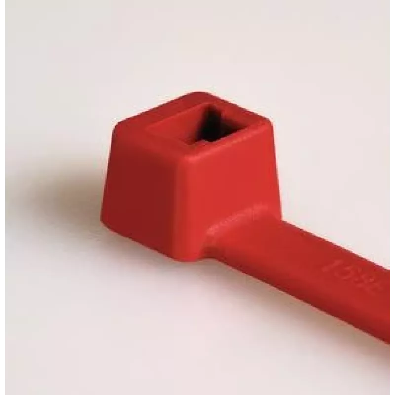 HellermannTyton T80R-N66-RD-C1 standaard kabelbinder, 210 mm x 4,6 mm, rood, 100 stuks 116-08012