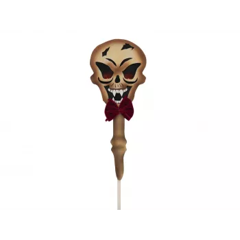EUROPALMS Halloween grondpen schedel, wit/zwart, 40 cm 83314628