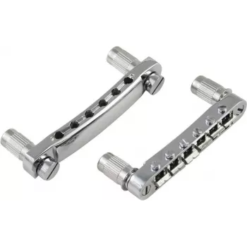 DIMAVERY brug & stopbar tailpiece voor LP-style gitaren 26300214