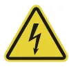 HellermannTyton waarschuwingsbord waarschuwing voor elektrische spanning WS1-A-150-YE (597-61200)