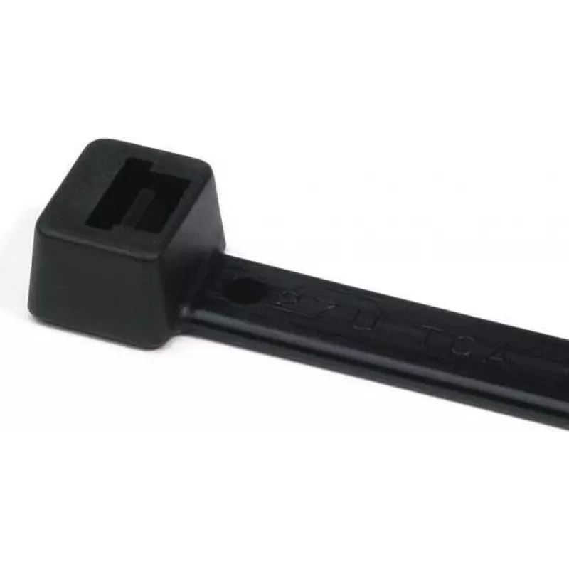 HellermannTyton T18L-HS-BK-C1 kabelbinder, polyamide 6.6, zwart, 100 mm x 2,5 mm, 100 stuks