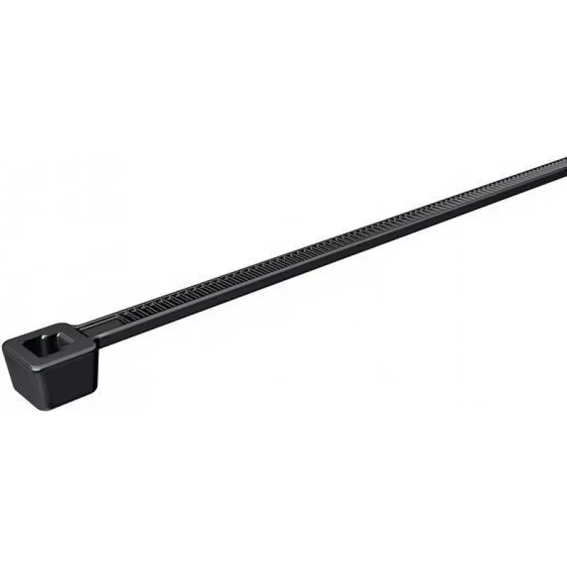 HellermannTyton T18L-HS-BK-C1 kabelbinder, polyamide 6.6, zwart, 100 mm x 2,5 mm, 100 stuks