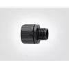 HellermannTyton HG25-S-M25 PA66 BK 10 rechte aansluiting, M25 schroefdraad, 25 mm kanaal, zwart