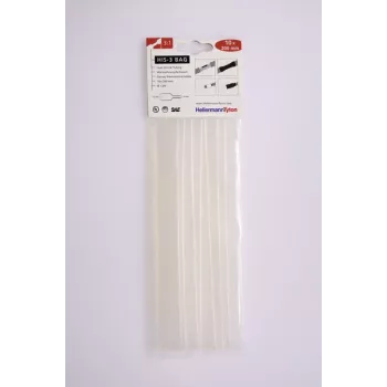 HellermannTyton HIS-3 warmtekrimpkous-set, 3:1, 12 mm / 4 mm, transparant, 10 stuks 308-31215