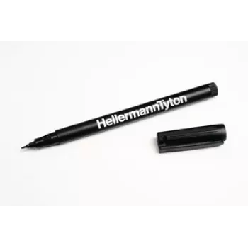 HellermannTyton 500-50820 permanentmarker zwart ronde punt 2 stuks