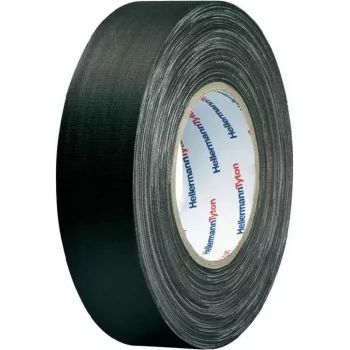 HellermannTyton HelaTape Tex weefband 19mm x 10m zwart katoen-polyester 712-00204