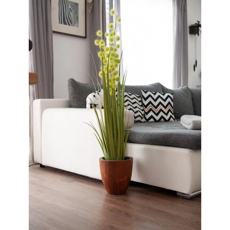EUROPALMS Pompom Grass kunstplant, 122 cm, groen 82500136