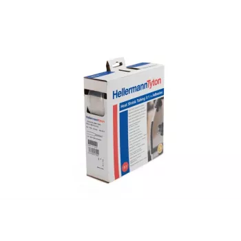 HellermannTyton HIS-A warmtekrimpkous 12mm/4mm 3:1 lijmgecoat 5m transparant dispenserbox 308-11203