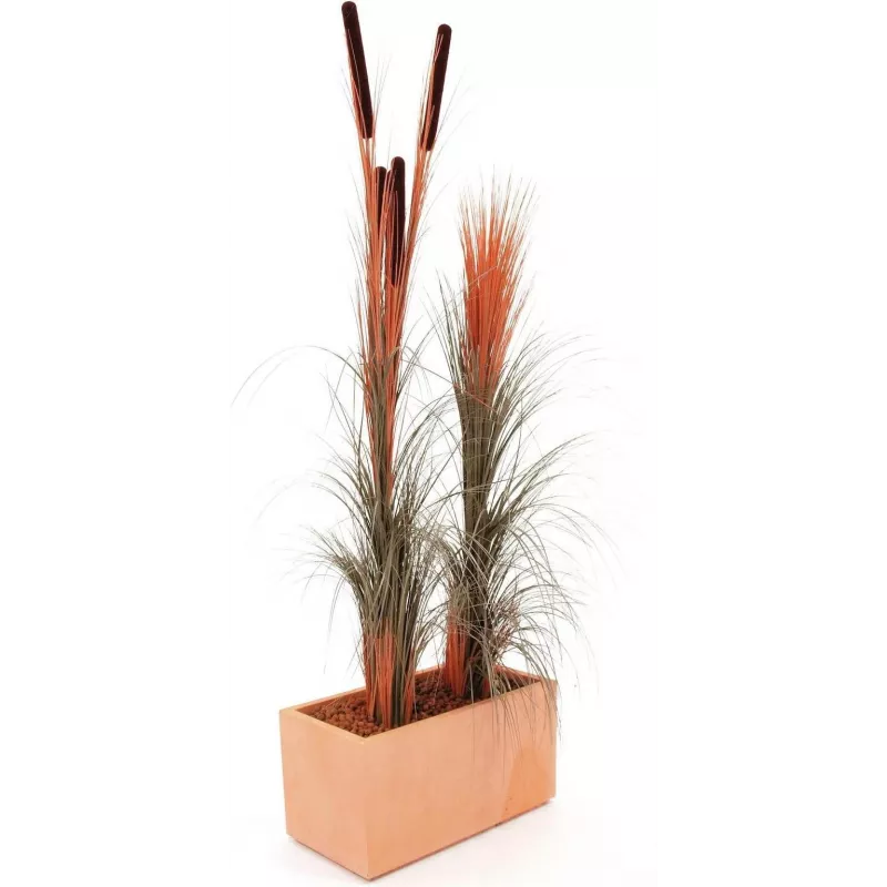 EUROPALMS kunstmatig rietgras, lichtbruin, 127 cm 82505852