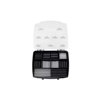HellermannTyton 380-03004 warmtekrimpkous-assortiment, 3:1, zwart, 130 delen