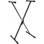 Dimavery SVT-1 keyboardstandaard X-frame klemsluiting in hoogte verstelbaar 20 kg draagvermogen zwart