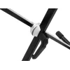 Dimavery SVT-1 keyboardstandaard X-frame klemsluiting in hoogte verstelbaar 20 kg draagvermogen zwart