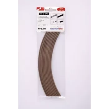 HellermannTyton 308-30314 krimpkous, bruin, 10 stuks