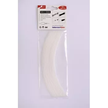 HellermannTyton HIS-3 krimpkous 3:1, 3 mm, zwart, 20 cm, 10 stuks (308-30315)
