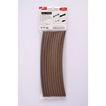 HELLERMANNTYTON HIS-3 3:1 krimpkous-set, 100 stuks, 7 maten, 7 kleuren, 100 mm lengte 308-30614