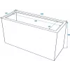 EUROPALMS Leichtsin Cube-50 rode hoogglanzende decoratiekubus van polystyreen 50 cm 83011873