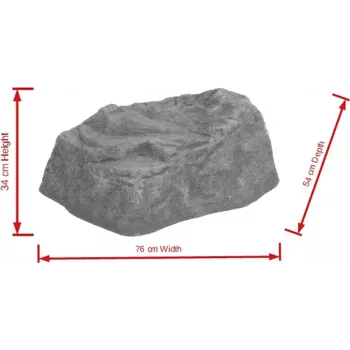 EUROPALMS decoratieve rots Diamond, fiberglas, natuursteenlook, 50x40x30 cm 83313233