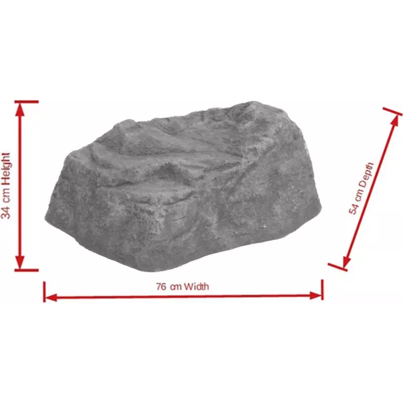 EUROPALMS decoratieve rots Diamond, fiberglas, natuursteenlook, 50x40x30 cm 83313233