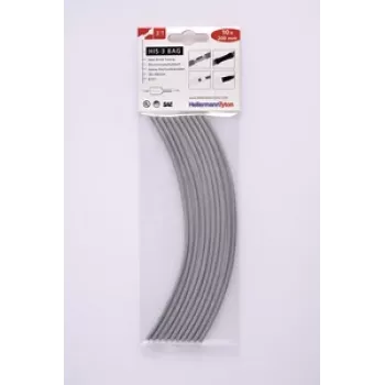 HellermannTyton HIS-3 krimpkous-set 3:1, 3 mm/1 mm, grijs, 10 stuks 308-30313