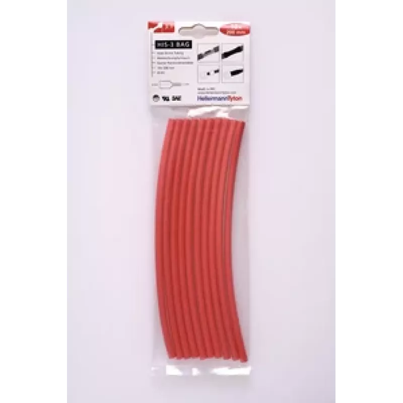 HELLERMANNTYTON krimpkous-set HIS-3 3:1, 127 delen, gemengde kleuren, 100 mm lengtes (308-30611)
