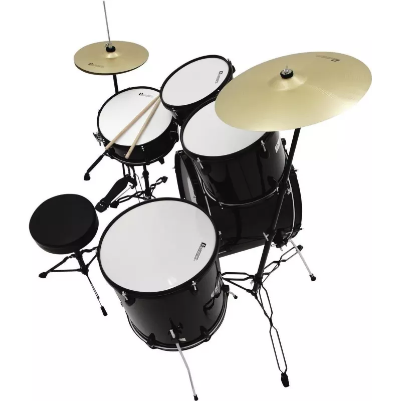 DIMAVERY DS-200 drumstel, zwart 26001360