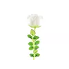 EUROPALMS Crystal Rose kunstbloem, wit, 81 cm, 12 stuks 82600208