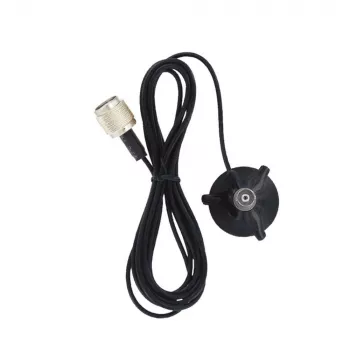 Midland 6678 magneetvoet met TNC-aansluiting, 4 m RG-58 kabel, zwart