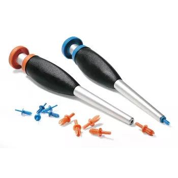 HellermannTyton HTWD-RT4 handniettang voor kunststofnieten, blauw 181-41542