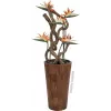 EUROPALMS Kunstmatige paradijsvogelbloem, oranje, 95 cm 82530559