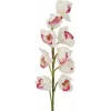 EUROPALMS Cymbidium-tak, kunstmatig, wit-roze, 90 cm 82530312
