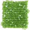 EUROPALMS Kunstmatige buxusmat, groen-wit, 25x25 cm 82600089