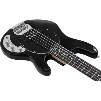 Dimavery MM-505 5-snarige elektrische basgitaar, zwart 26222096