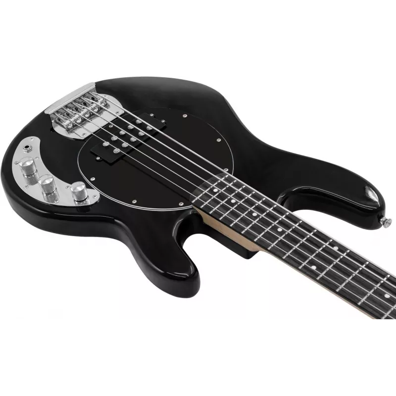 Dimavery MM-505 5-snarige elektrische basgitaar, zwart 26222096