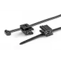 HellermannTyton T50ROSEC5A-PA66W-BK kabelbinder met clip, 200 mm x 4,6 mm, zwart, 100 stuks 156-03219