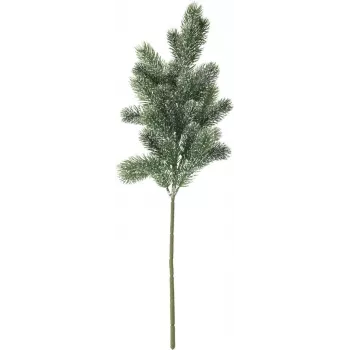EUROPALMS met sneeuw bedekte dennen tak, PE, 65cm (83500421)