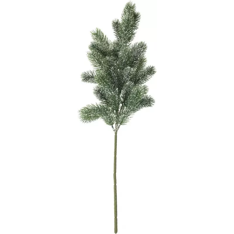 EUROPALMS met sneeuw bedekte dennen tak, PE, 65cm (83500421)