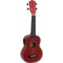 DIMAVERY UK-100 sopraan-ukulele, Flamed Red 26255807