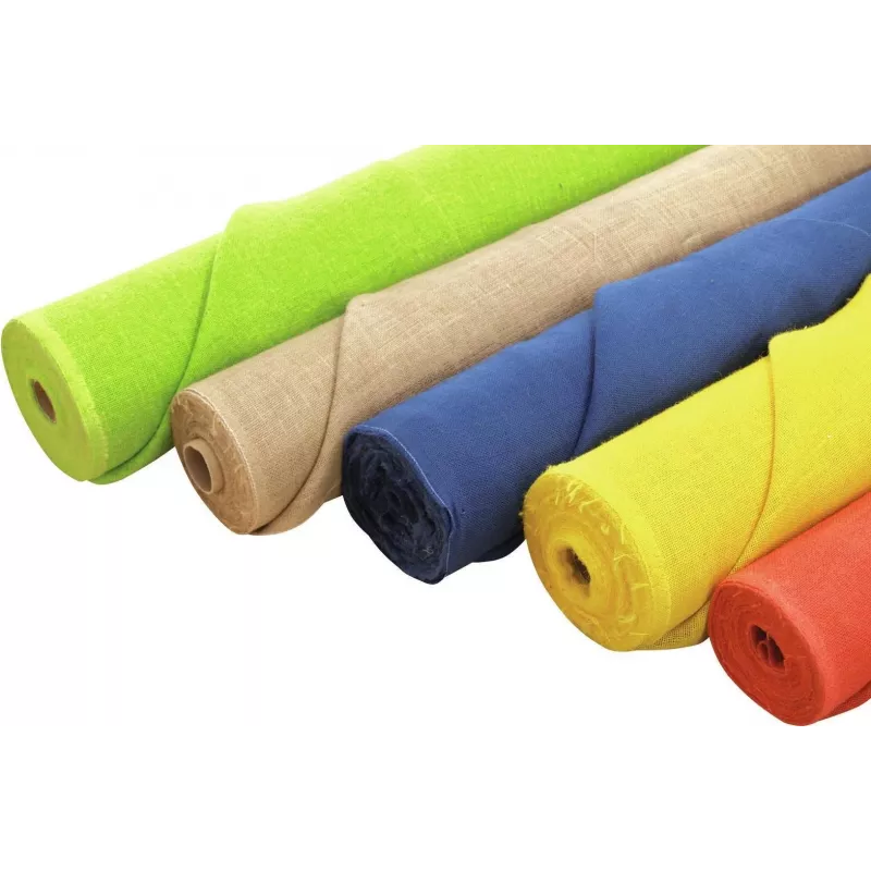 EUROPALMS decoratiestof, jute, blauw, 130cm (83312114)