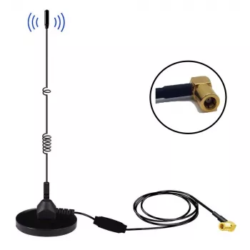 Midland Albrecht MAG31 DAB+ magneetvoetantenne met versterker, Band III, 3m kabel, SMB-aansluiting 62336