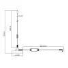 Midland Albrecht MAG31 DAB+ magneetvoetantenne met versterker, Band III, 3m kabel, SMB-aansluiting 62336