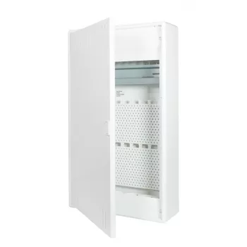f-tronic VISION36K opbouwcommunicatieverdeler, 3-rijig met 3-voudige Schuko-stopcontact, 16 A, wit 7220215
