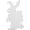 EUROPALMS Silhouette paashaas, wit, 60cm (83505011)